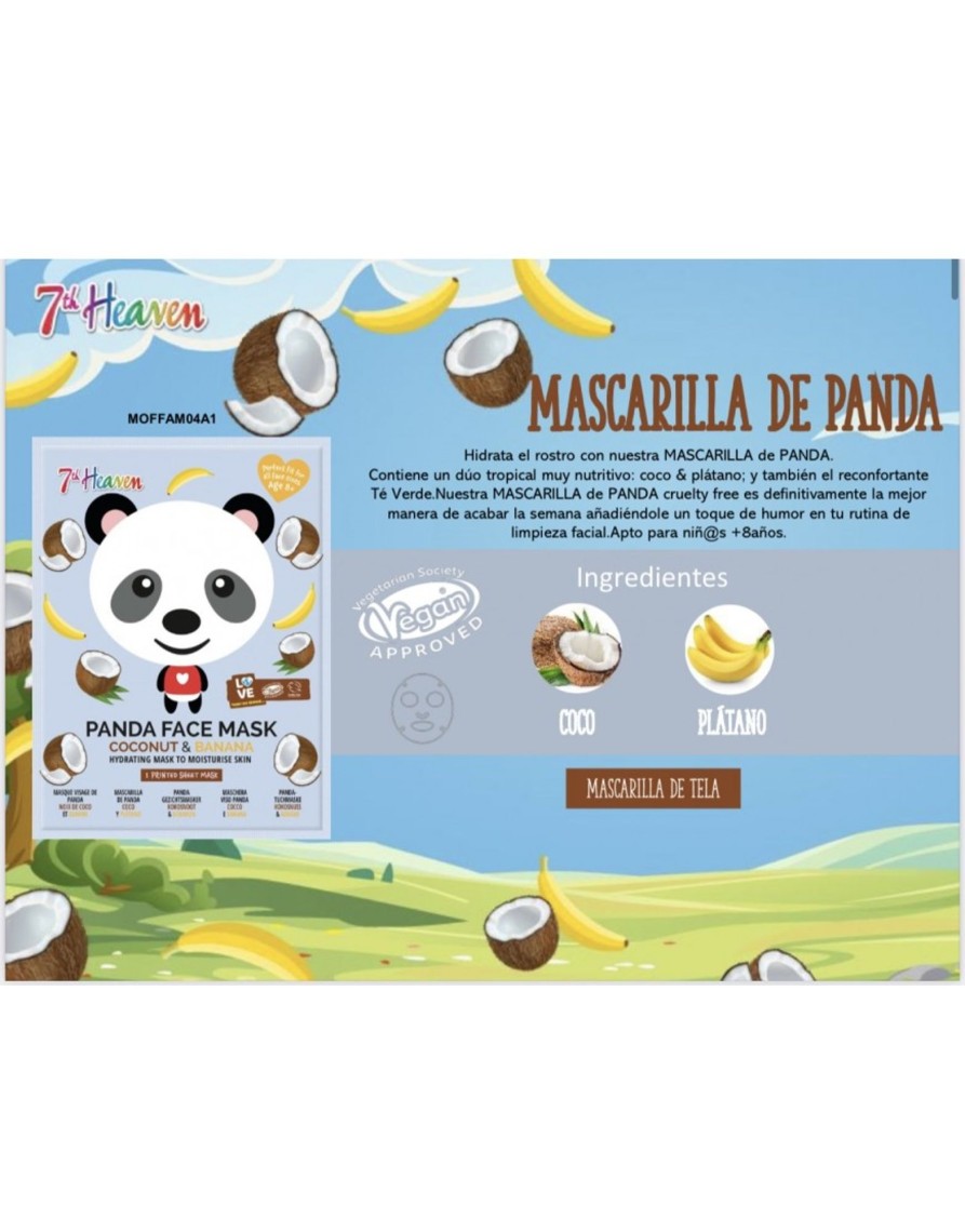 QUINCE MODAS Mascarilla Panda 7Th | Mascarillas