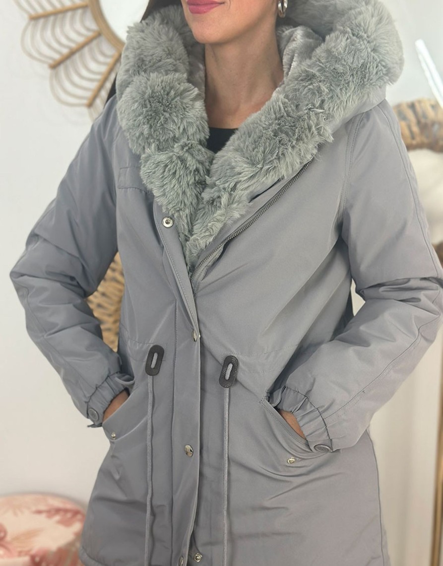 QUINCE MODAS Parka Grey | Chaquetas Y Blazers