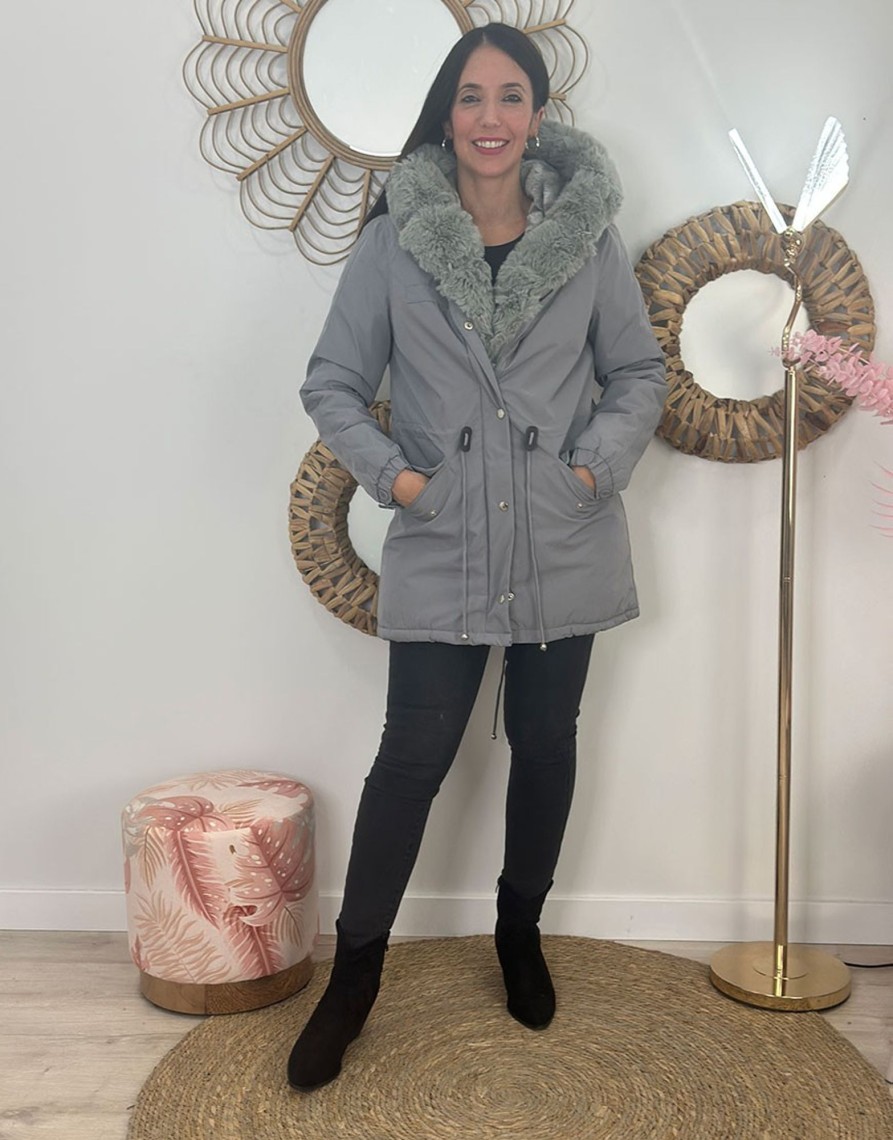 QUINCE MODAS Parka Grey | Chaquetas Y Blazers