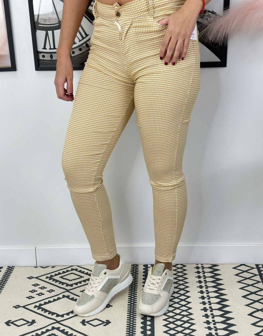 QUINCE MODAS Jeggins Pata De Gallo | H:Hnes Y Leggins