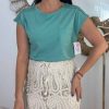 QUINCE MODAS Camiseta Bolsillo Y Crochet | Camisetas