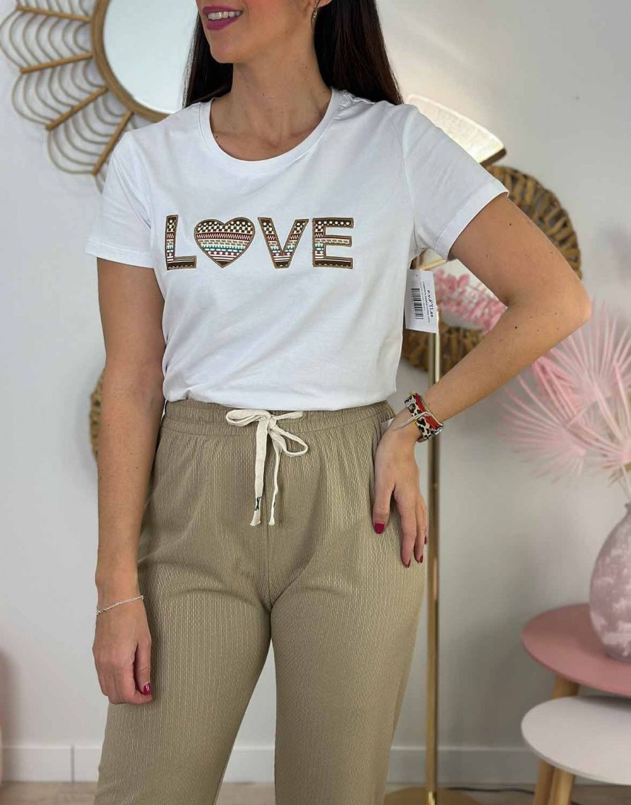 QUINCE MODAS Camiseta Manga Corta Love | Camisetas