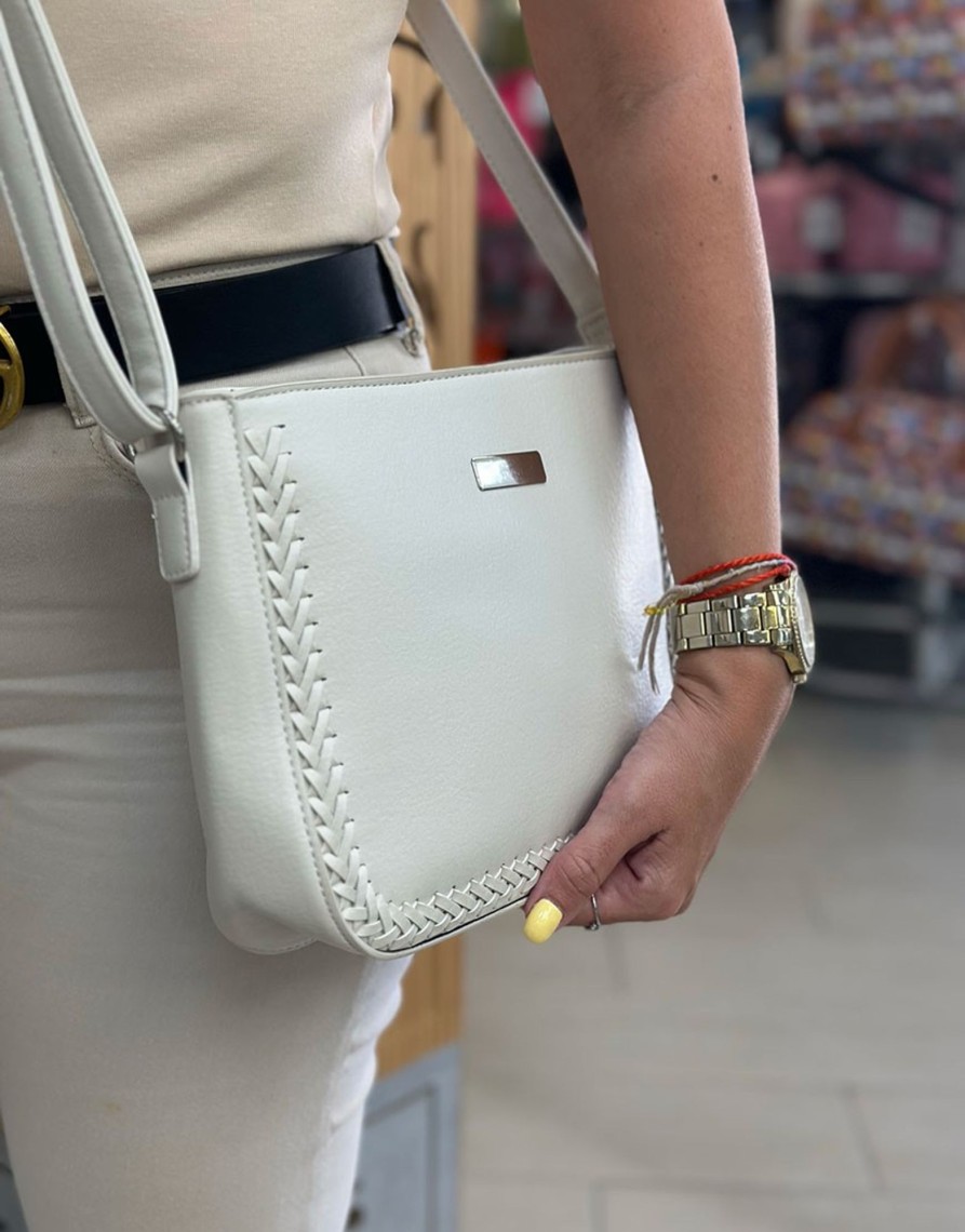 QUINCE MODAS Bolso Polipiel Trenza | Bolsos