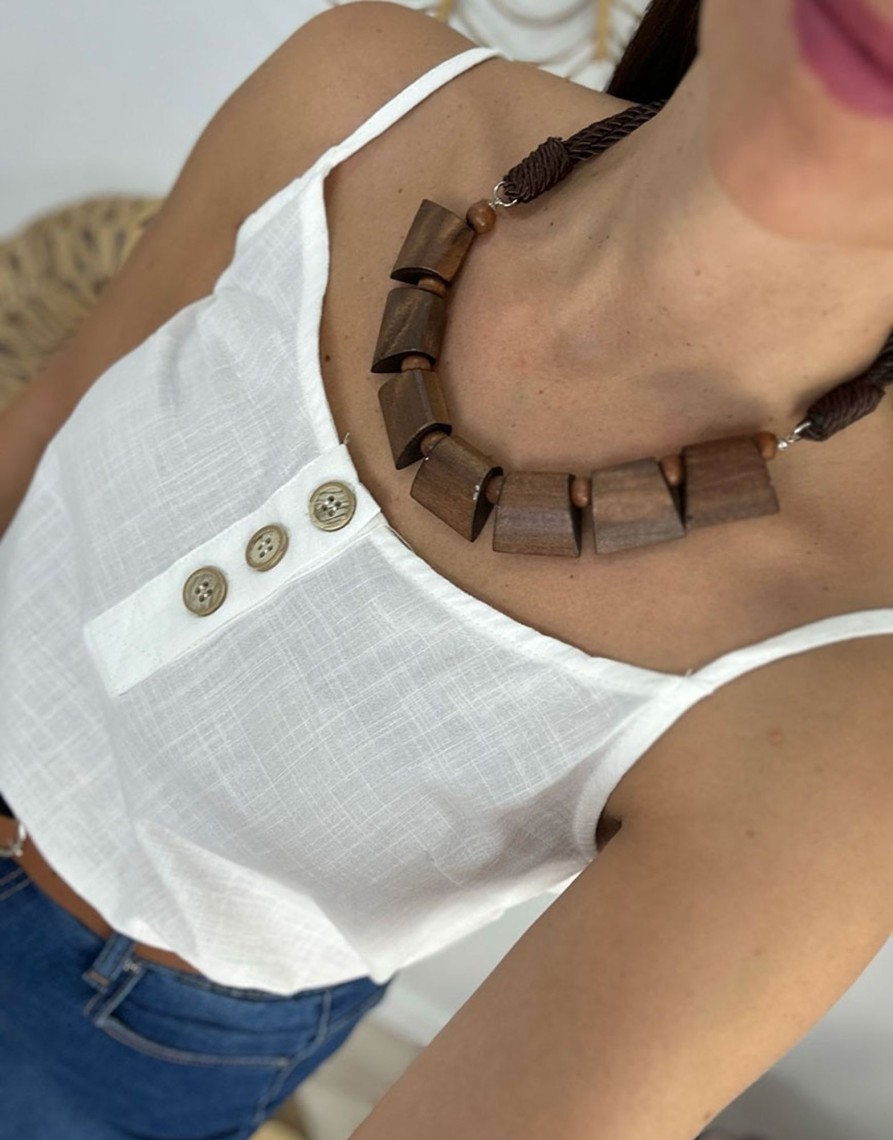 QUINCE MODAS Collar Madera | Bisuteria