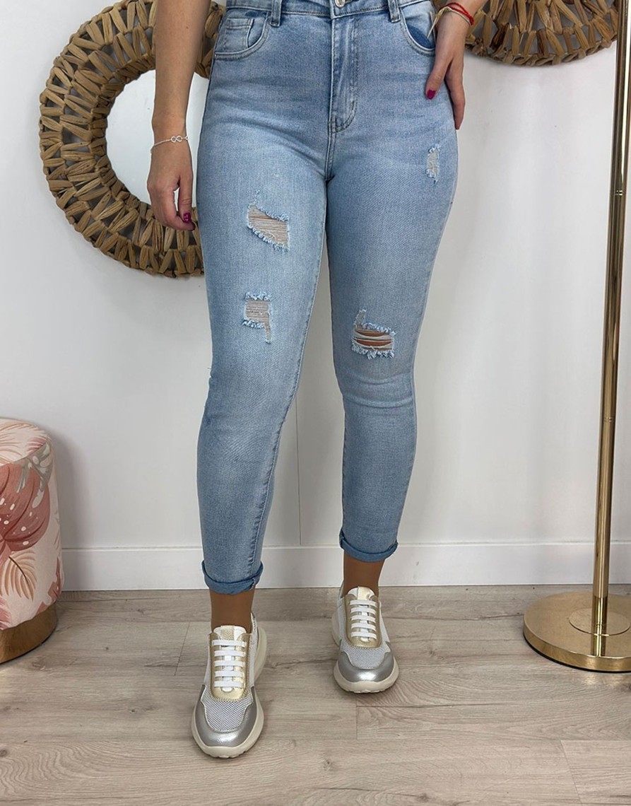 QUINCE MODAS Pantalon Vaquero Rout | H:Hnes Y Leggins