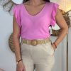 QUINCE MODAS Top Hilo Volante | Camisas Y Tops