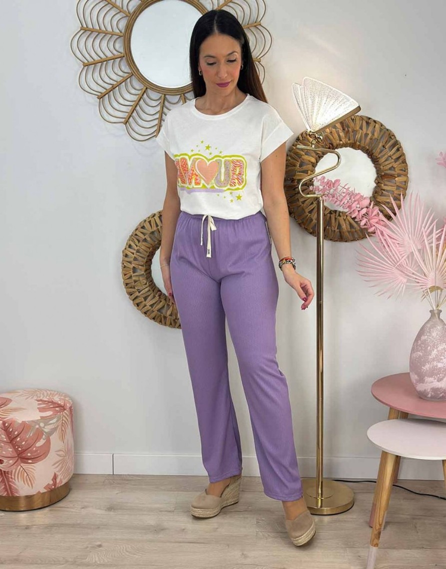 QUINCE MODAS Pantalon Fluido Colores | H:Hnes Y Leggins