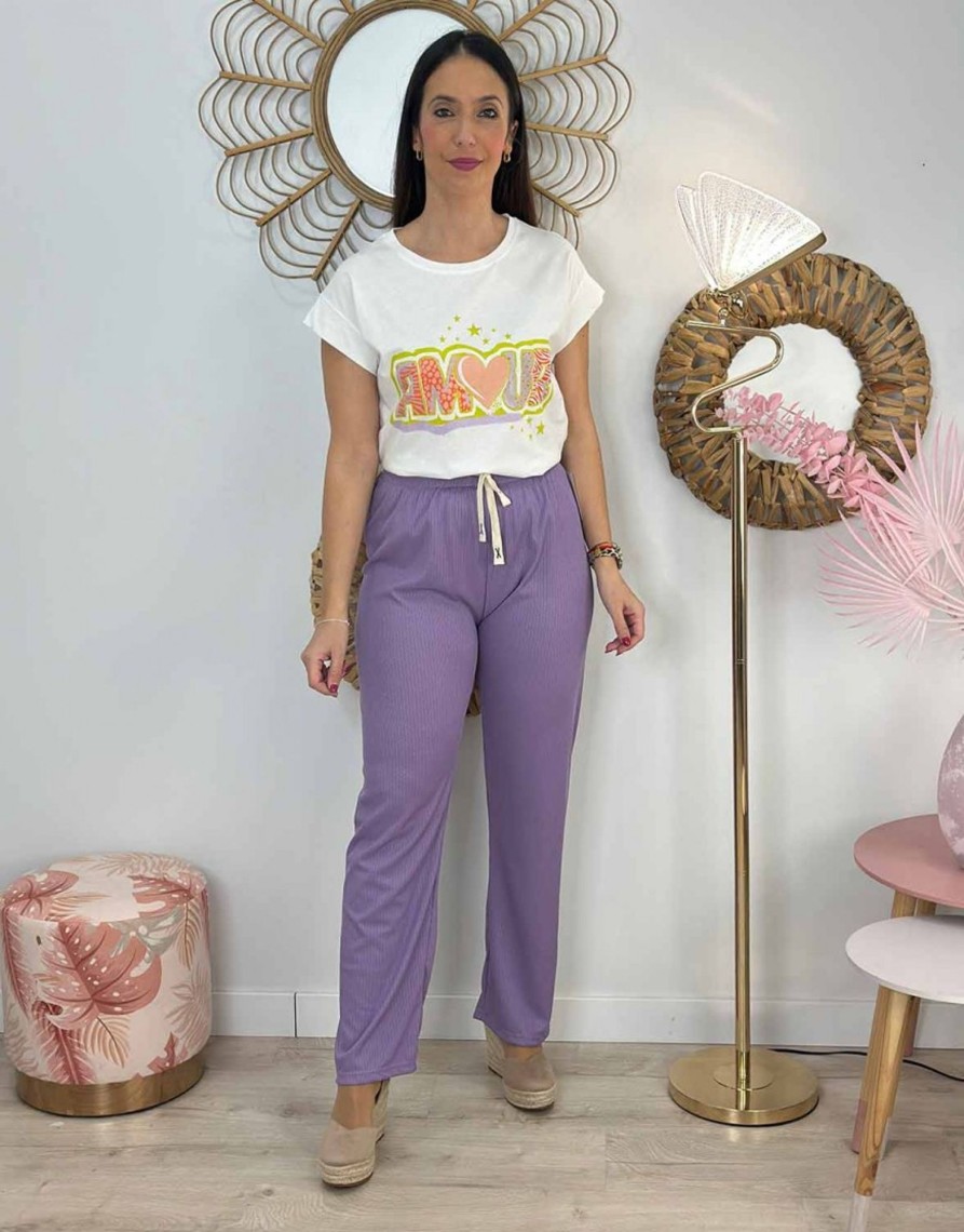 QUINCE MODAS Pantalon Fluido Colores | H:Hnes Y Leggins