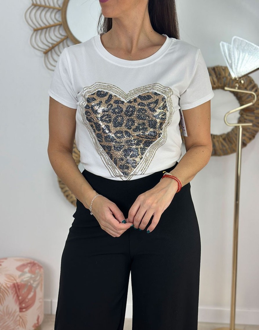 QUINCE MODAS Camiseta Corazon Leo | Camisetas