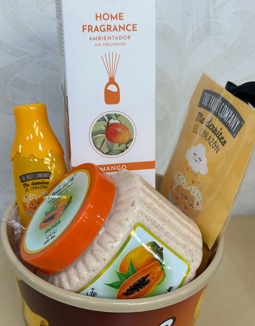 QUINCE MODAS Cubo Chips Mango | Cubos Y Cestas Para Regalar