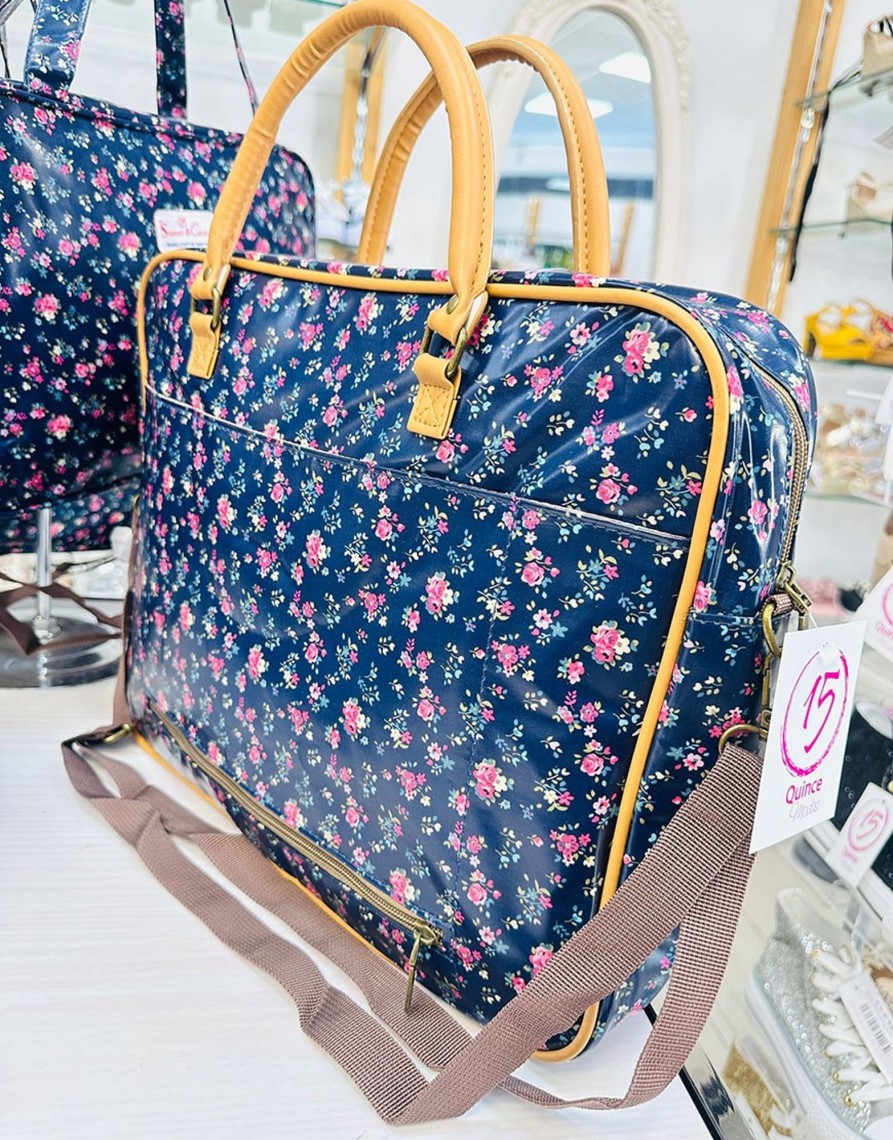 QUINCE MODAS Bolso/Portatil Floral | Neceser