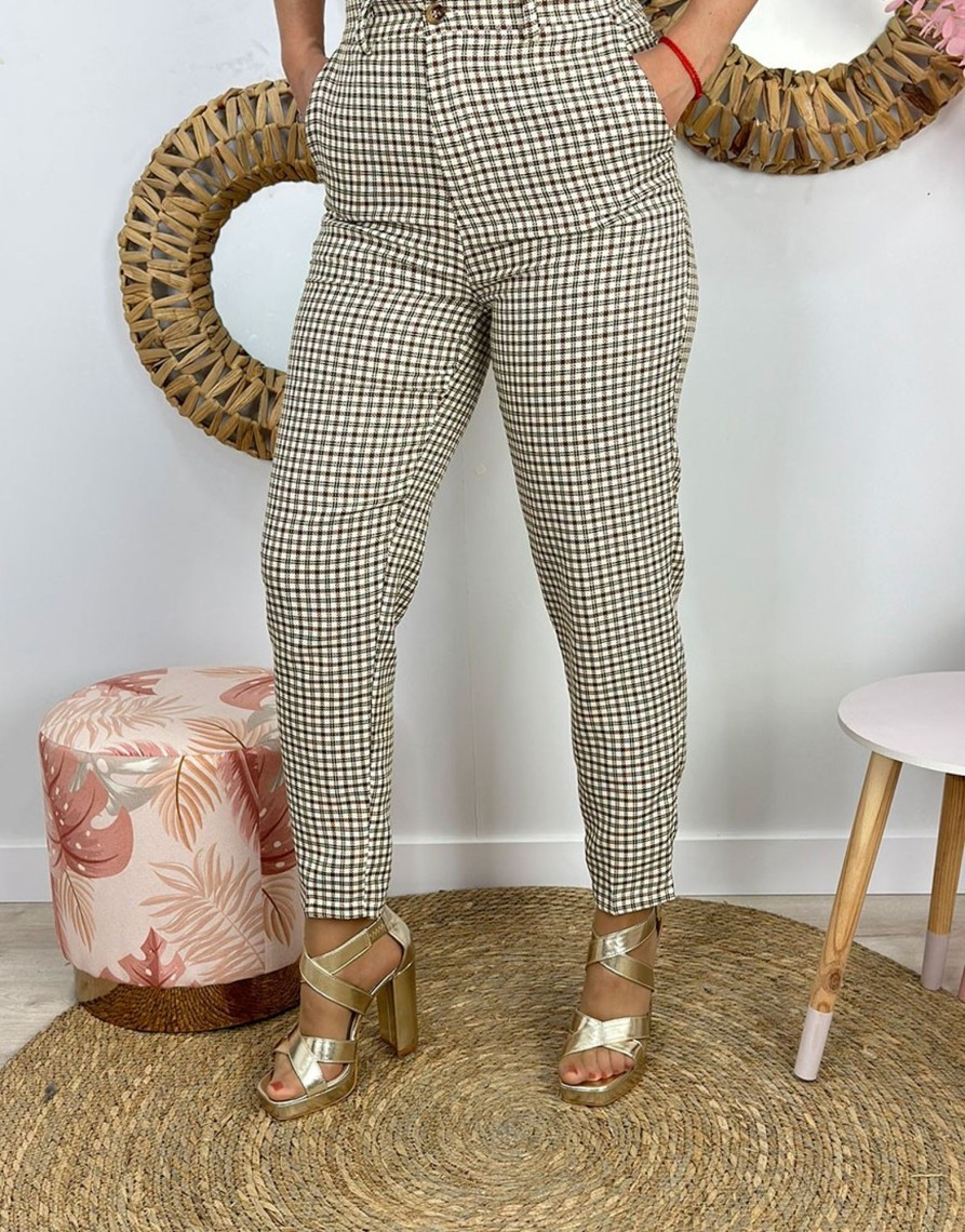 QUINCE MODAS Pantalon Cuadritos | H:Hnes Y Leggins