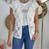 QUINCE MODAS Chaleco Crochet Rombus | Chaquetas Y Blazers