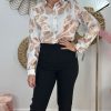 QUINCE MODAS Camisa Flor Champang | Camisas Y Tops